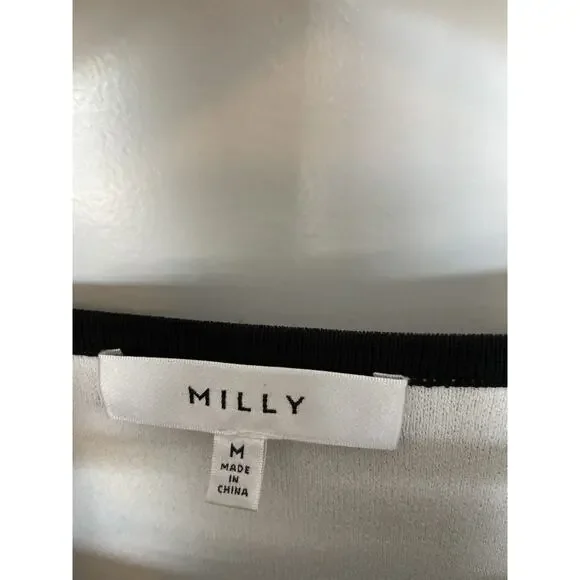 Anthropologie Milly NYC Black Knit Sweater Top Chic French Dramatic Sleeve Med - Picture 10 of 14